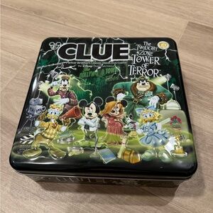 Disney Clue Tower of Terror Game Tin with Black and Green Artwork